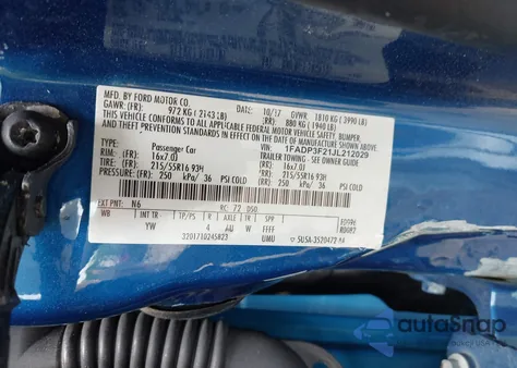 2018 Ford Focus Se from USA, damaged, VIN 1FADP3F21JL212029